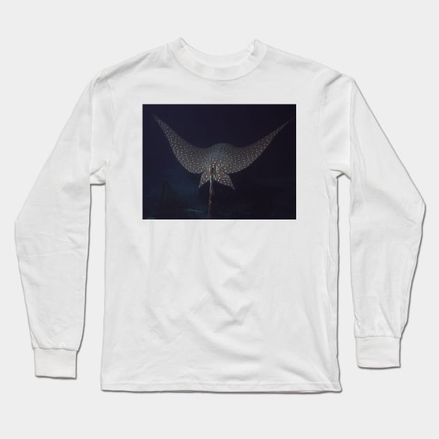 Eagle Ray In Flight Long Sleeve T-Shirt by jbbarnes